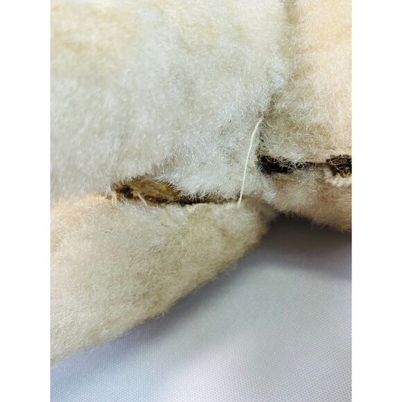 VINTAGE WIRE FOX TERRIER DOG CHILD'S PULL TOY CLOTH FUR BODY ON WHEELS - Picture 8 of 11